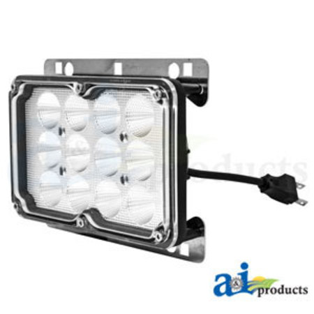 A & I PRODUCTS Work Lamp, LED, Hi / Low, Rectangle 0" x0" x0" A-WL5670